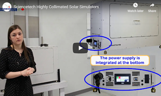 Sciencetech Highly Collimated Solar Simulators Video